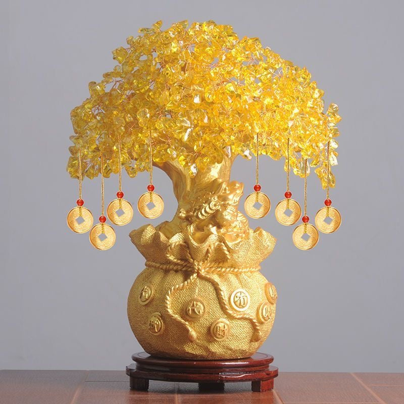 Crystal Fortune Tree Feng Shui Ornament -【Gather Wealth & Increase Fortune】