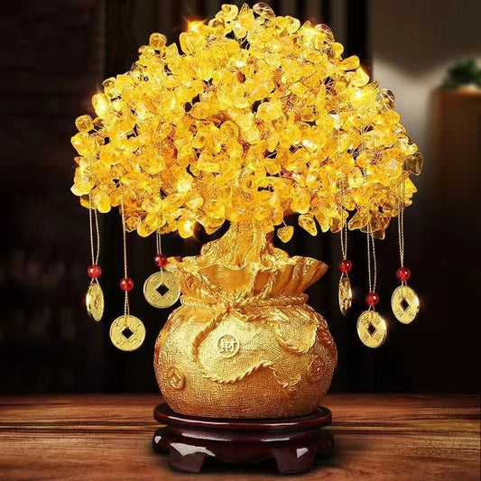 Crystal Fortune Tree Feng Shui Ornament -【Gather Wealth & Increase Fortune】