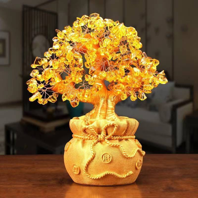 Crystal Fortune Tree Feng Shui Ornament -【Gather Wealth & Increase Fortune】