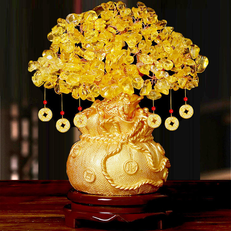 Crystal Fortune Tree Feng Shui Ornament -【Gather Wealth & Increase Fortune】