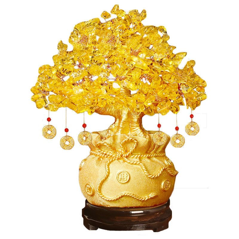 Crystal Fortune Tree Feng Shui Ornament -【Gather Wealth & Increase Fortune】