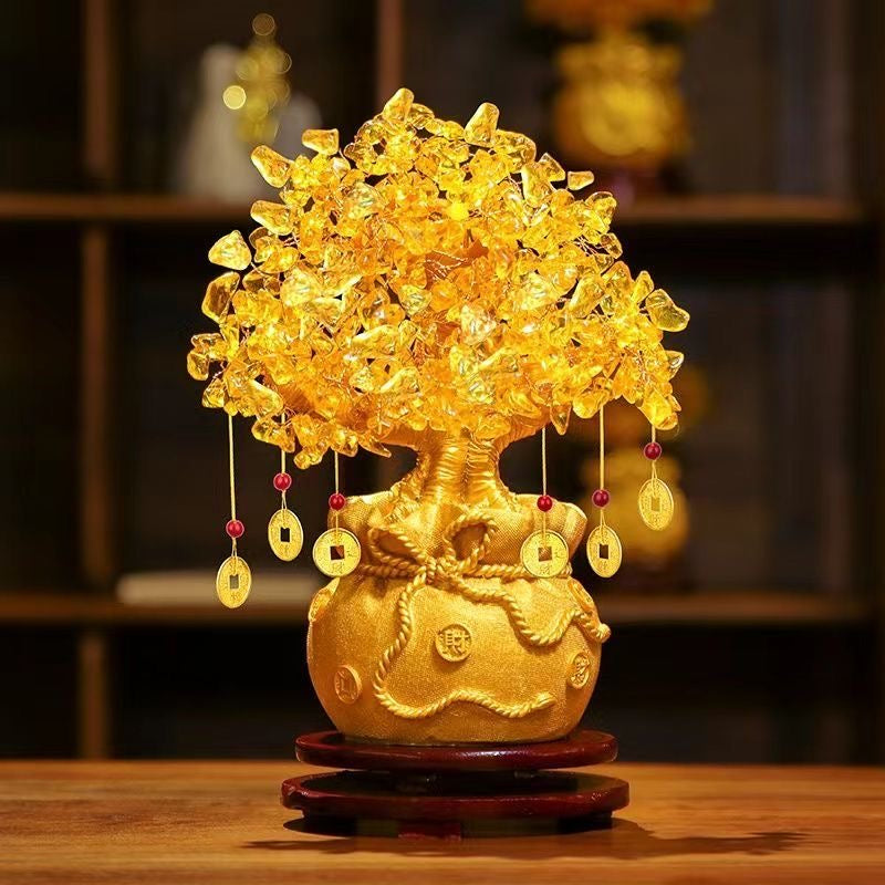 Crystal Fortune Tree Feng Shui Ornament -【Gather Wealth & Increase Fortune】