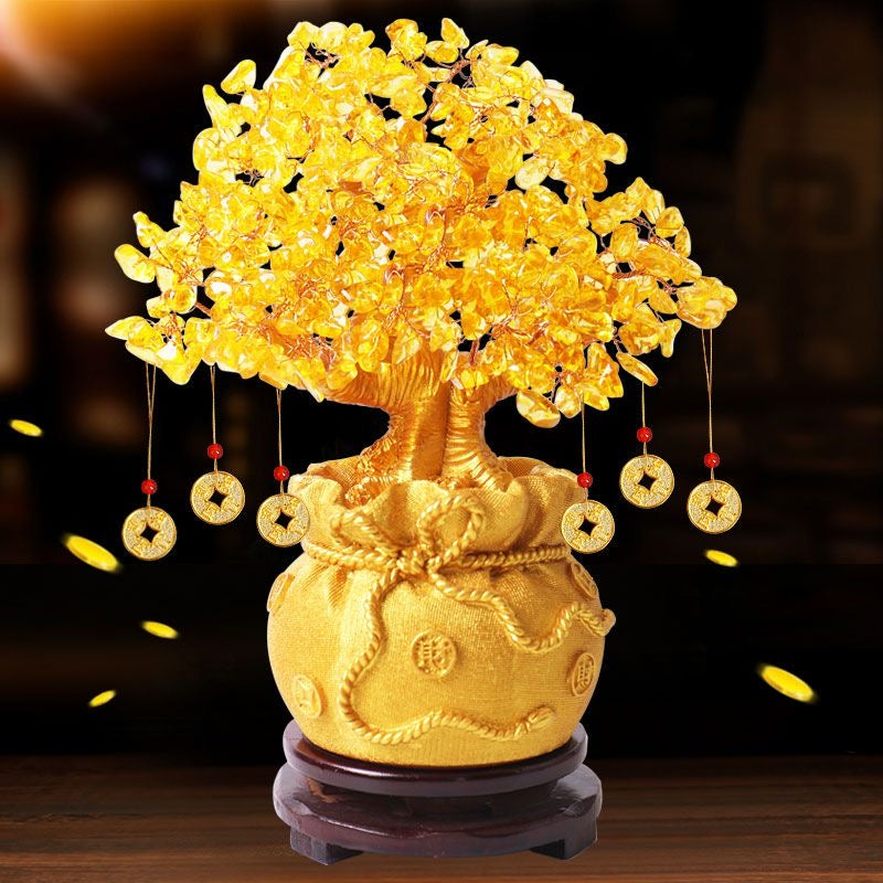 Crystal Fortune Tree Feng Shui Ornament -【Gather Wealth & Increase Fortune】