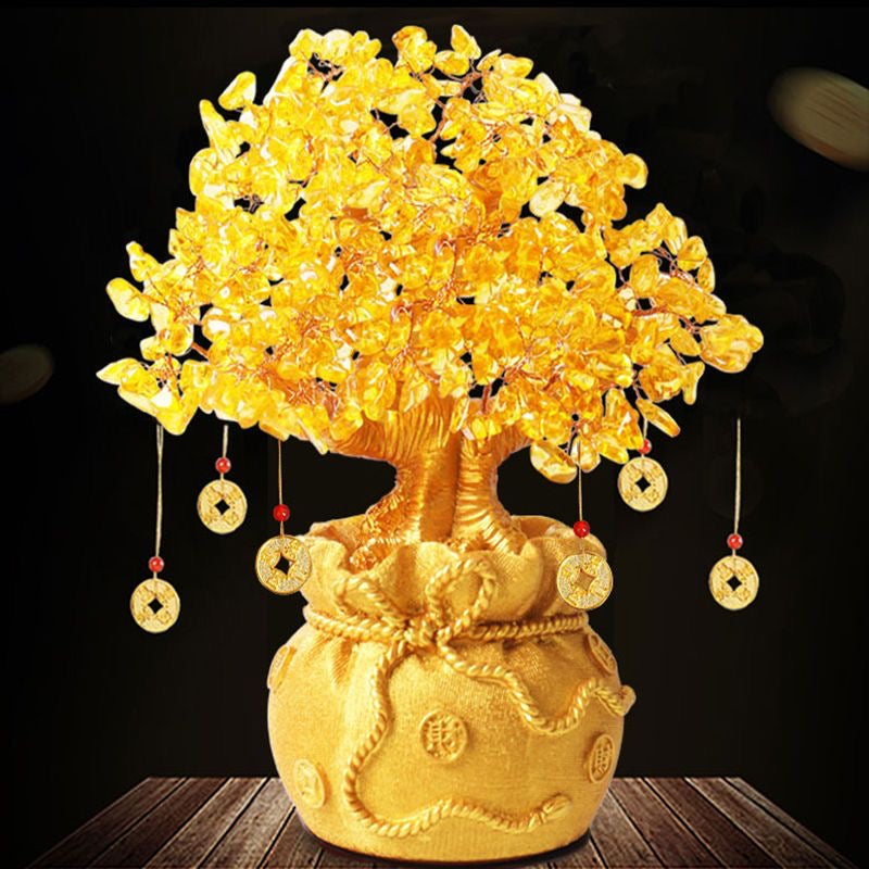 Crystal Fortune Tree Feng Shui Ornament -【Gather Wealth & Increase Fortune】