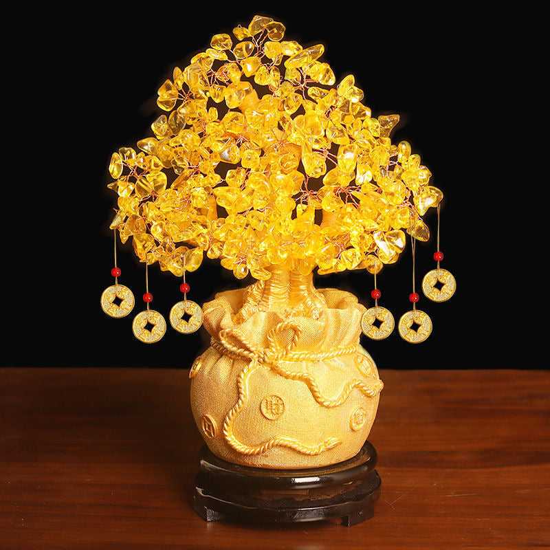 Crystal Fortune Tree Feng Shui Ornament -【Gather Wealth & Increase Fortune】