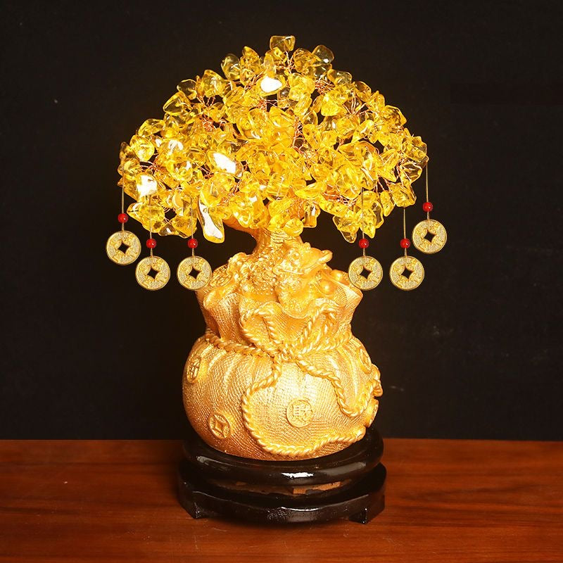 Crystal Fortune Tree Feng Shui Ornament -【Gather Wealth & Increase Fortune】