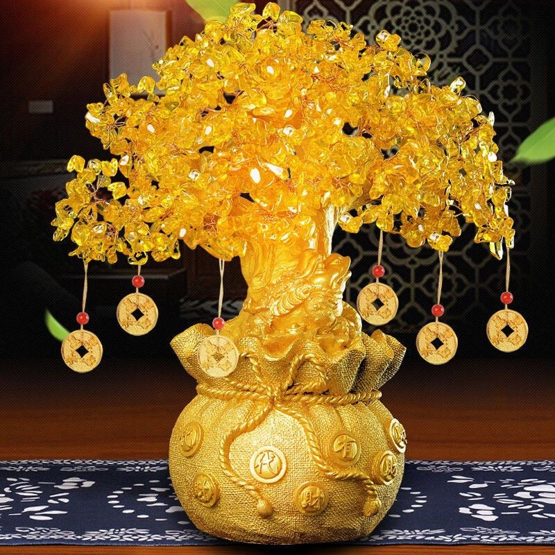 Crystal Fortune Tree Feng Shui Ornament -【Gather Wealth & Increase Fortune】