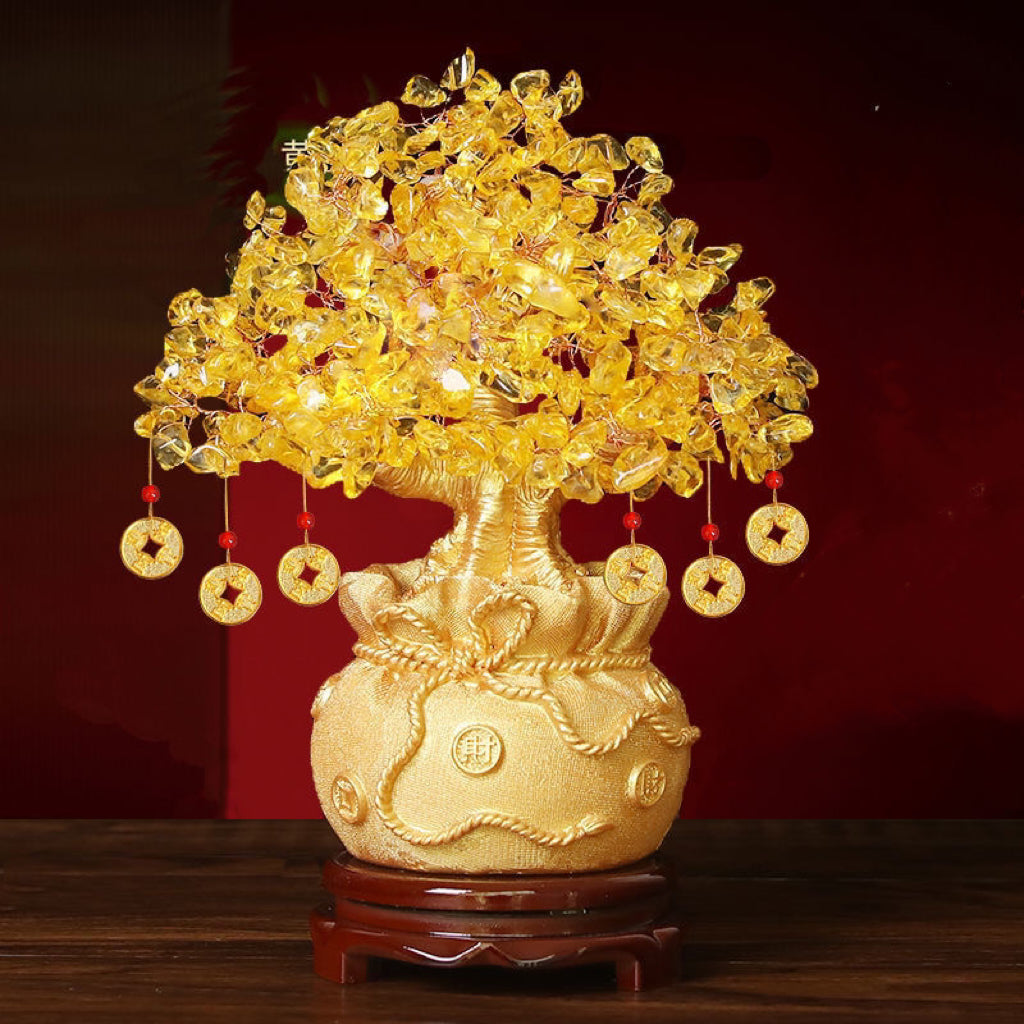 Crystal Fortune Tree Feng Shui Ornament -【Gather Wealth & Increase Fortune】