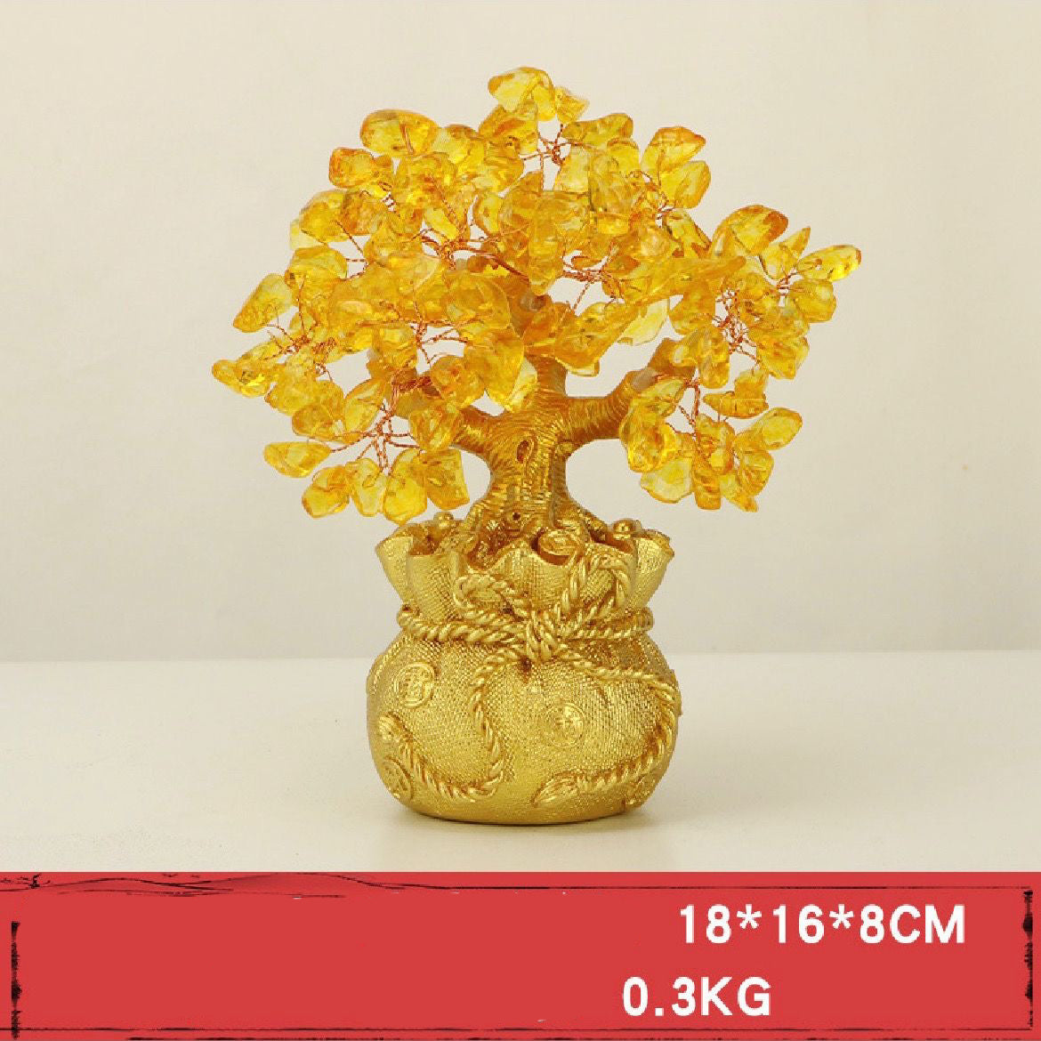 Crystal Fortune Tree Feng Shui Ornament -【Gather Wealth & Increase Fortune】