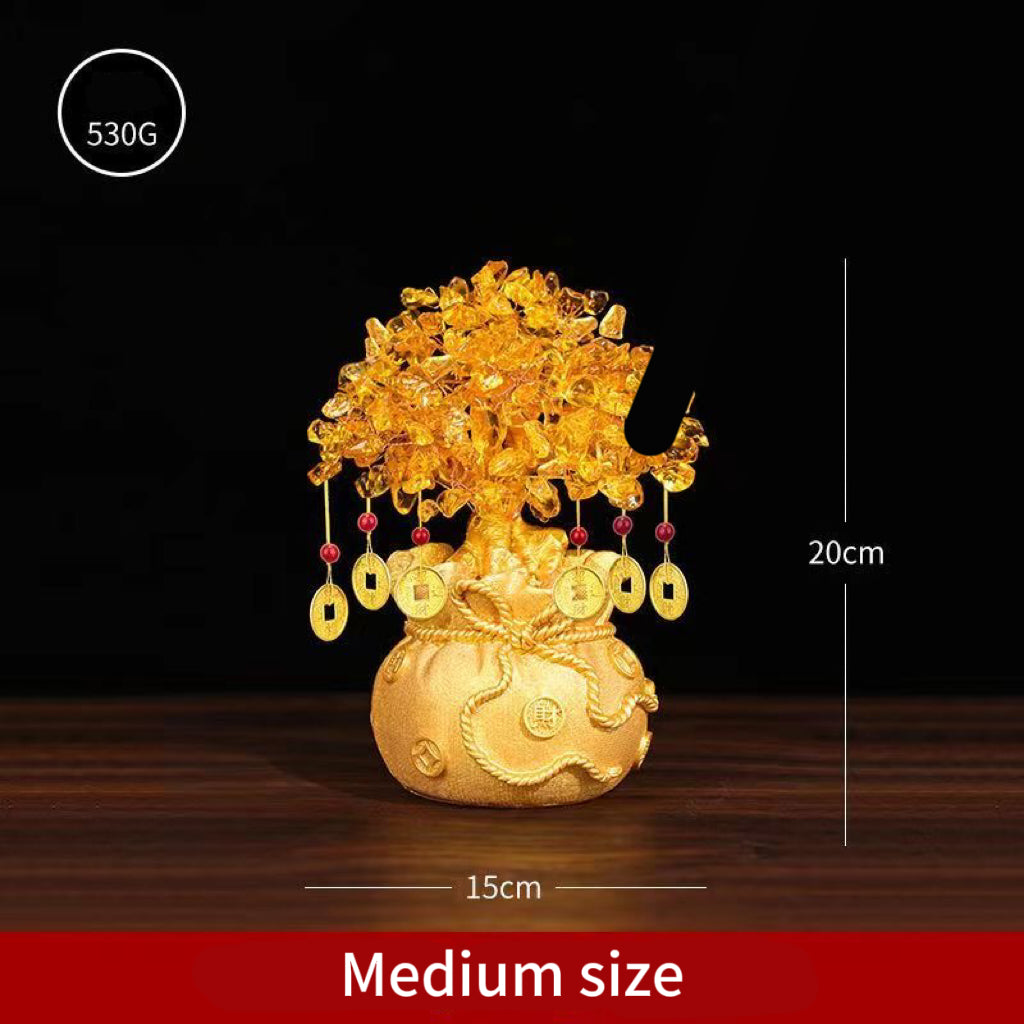 Crystal Fortune Tree Feng Shui Ornament -【Gather Wealth & Increase Fortune】