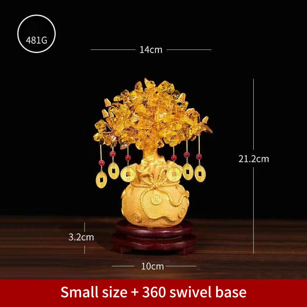 Crystal Fortune Tree Feng Shui Ornament -【Gather Wealth & Increase Fortune】