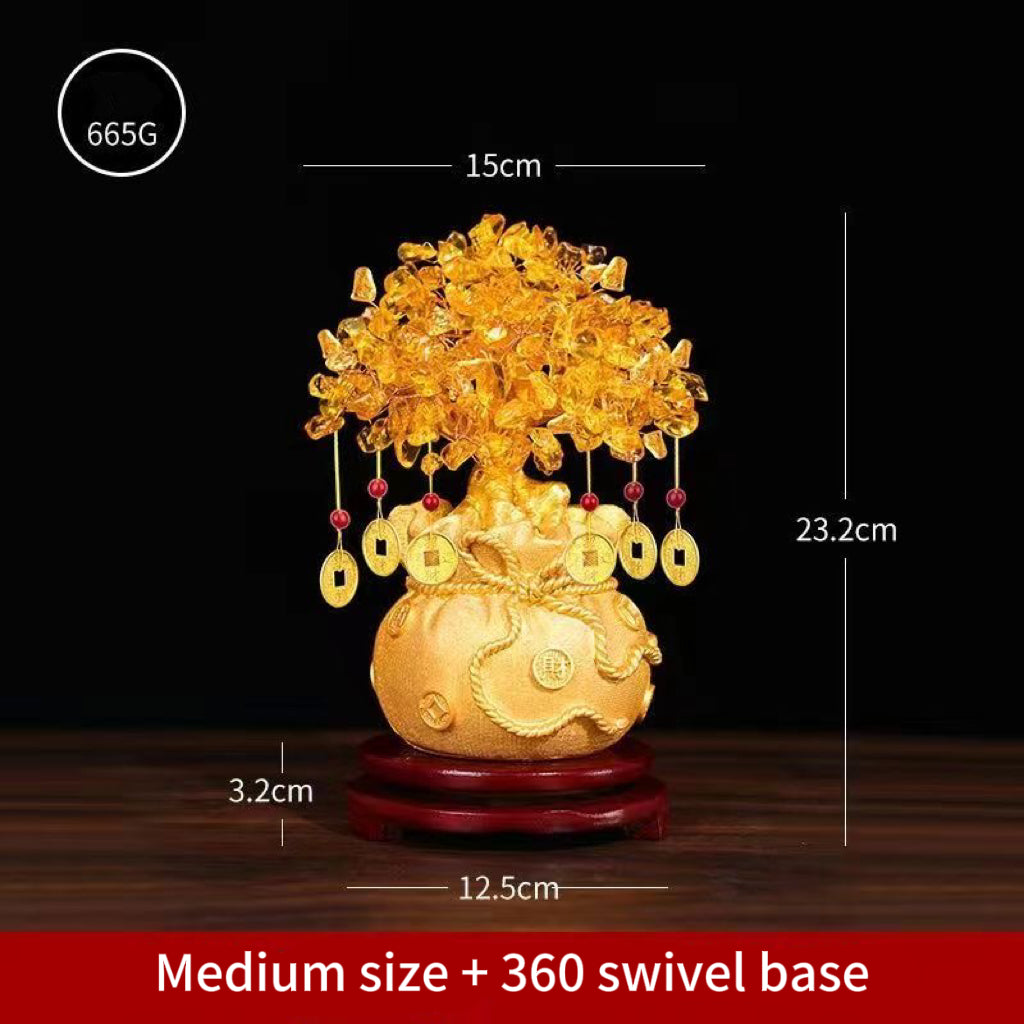 Crystal Fortune Tree Feng Shui Ornament -【Gather Wealth & Increase Fortune】