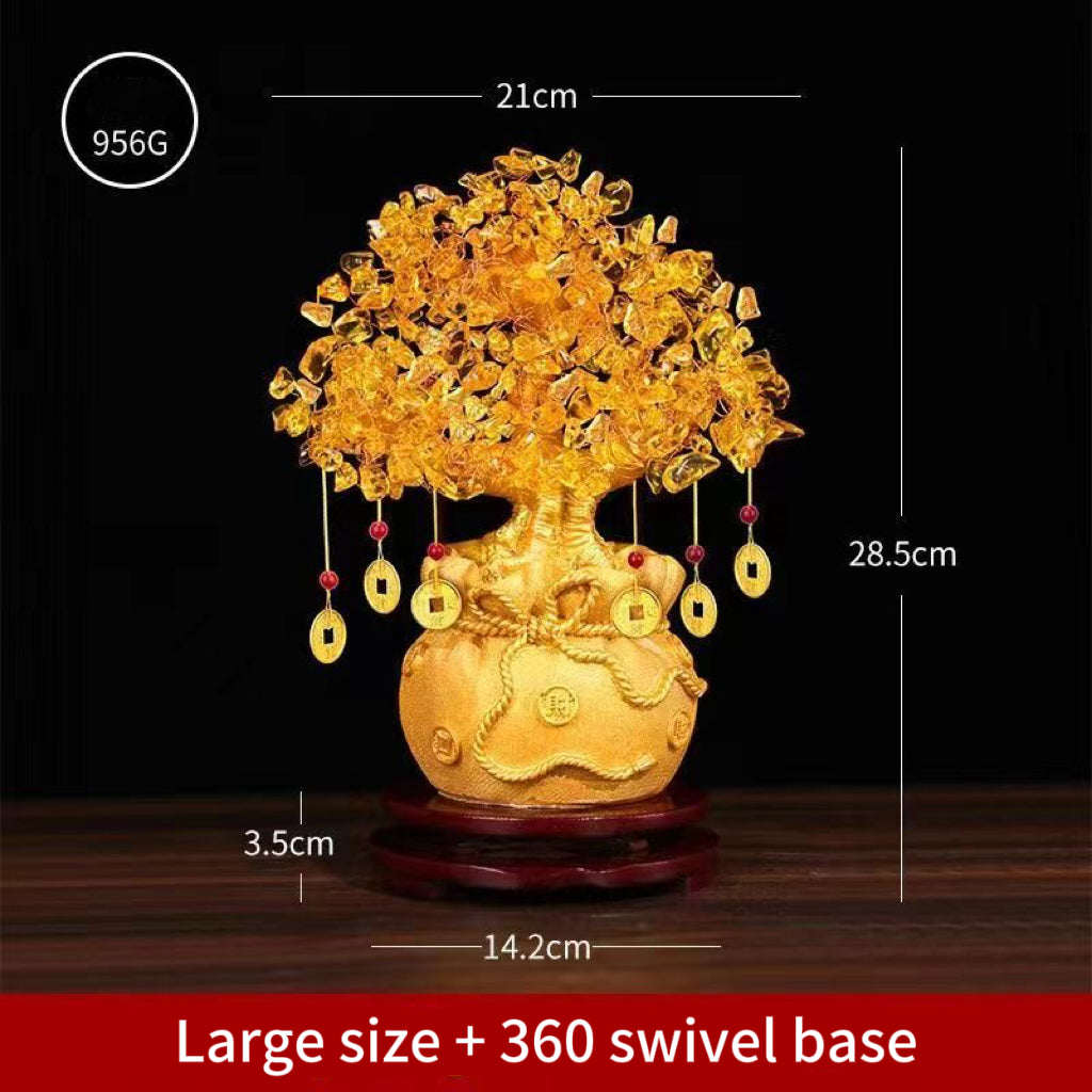 Crystal Fortune Tree Feng Shui Ornament -【Gather Wealth & Increase Fortune】