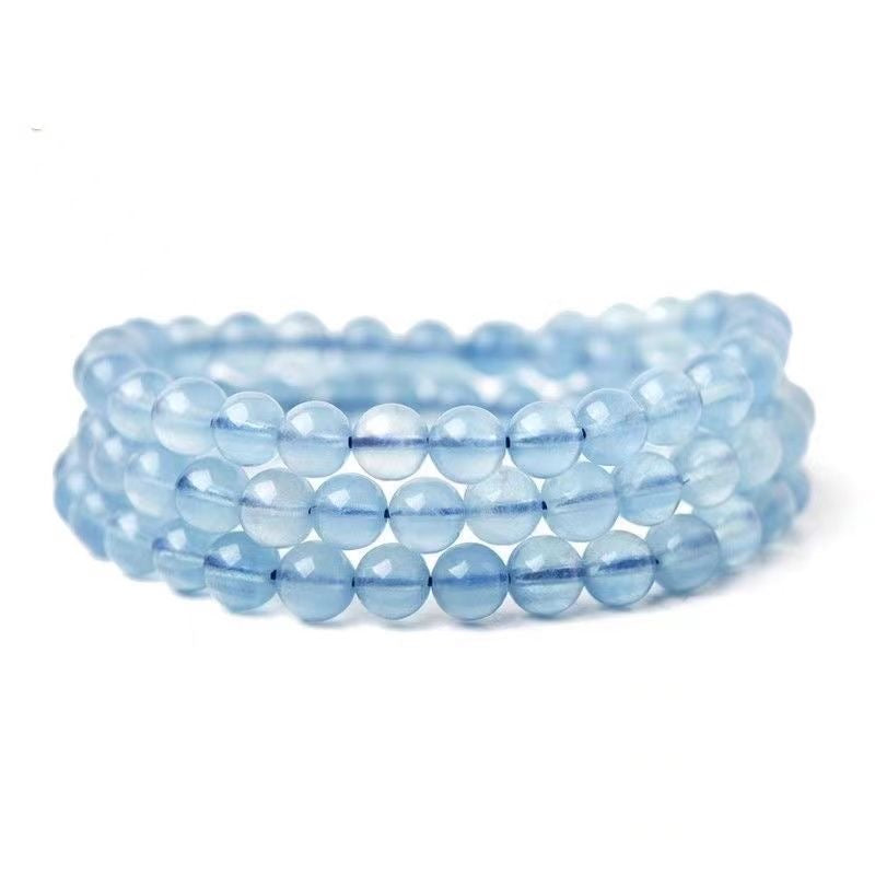 Pure Natural Aquamarine Bracelet -【Zen Meditation & Energy Cleansing】