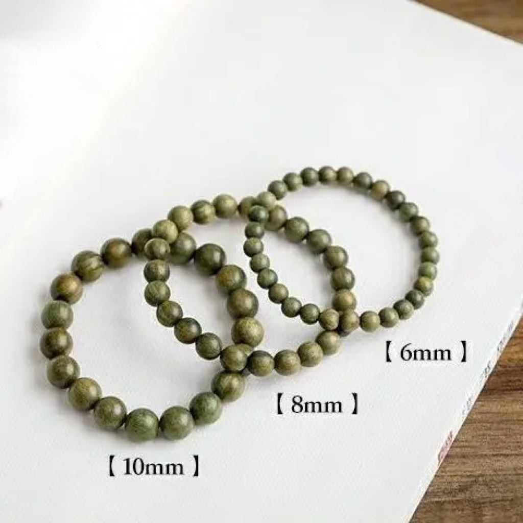 Natural Lignum Vitae Rosary Bracelet -【 Meditation Clear & Protect Health】