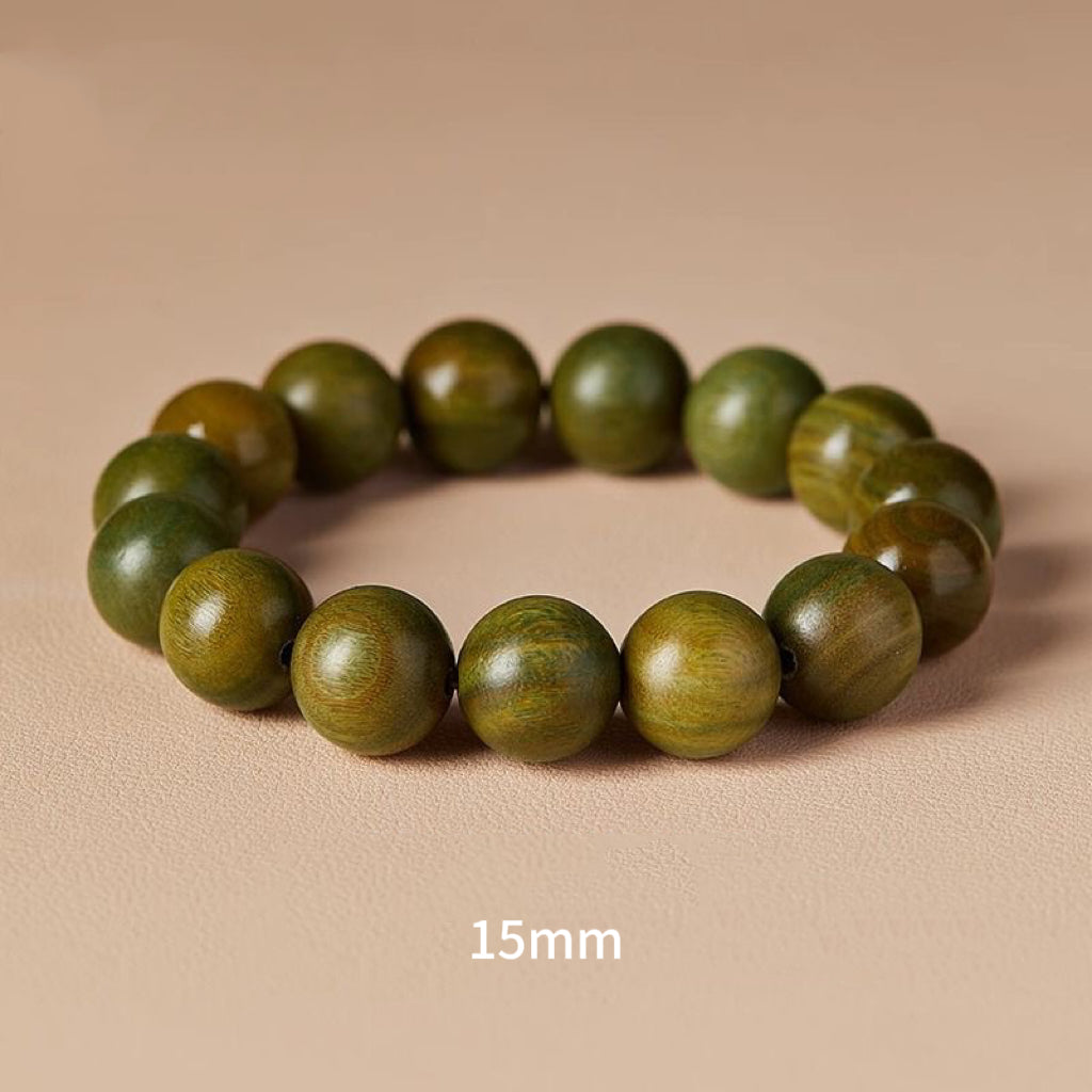 Natural Lignum Vitae Rosary Bracelet -【 Meditation Clear & Protect Health】