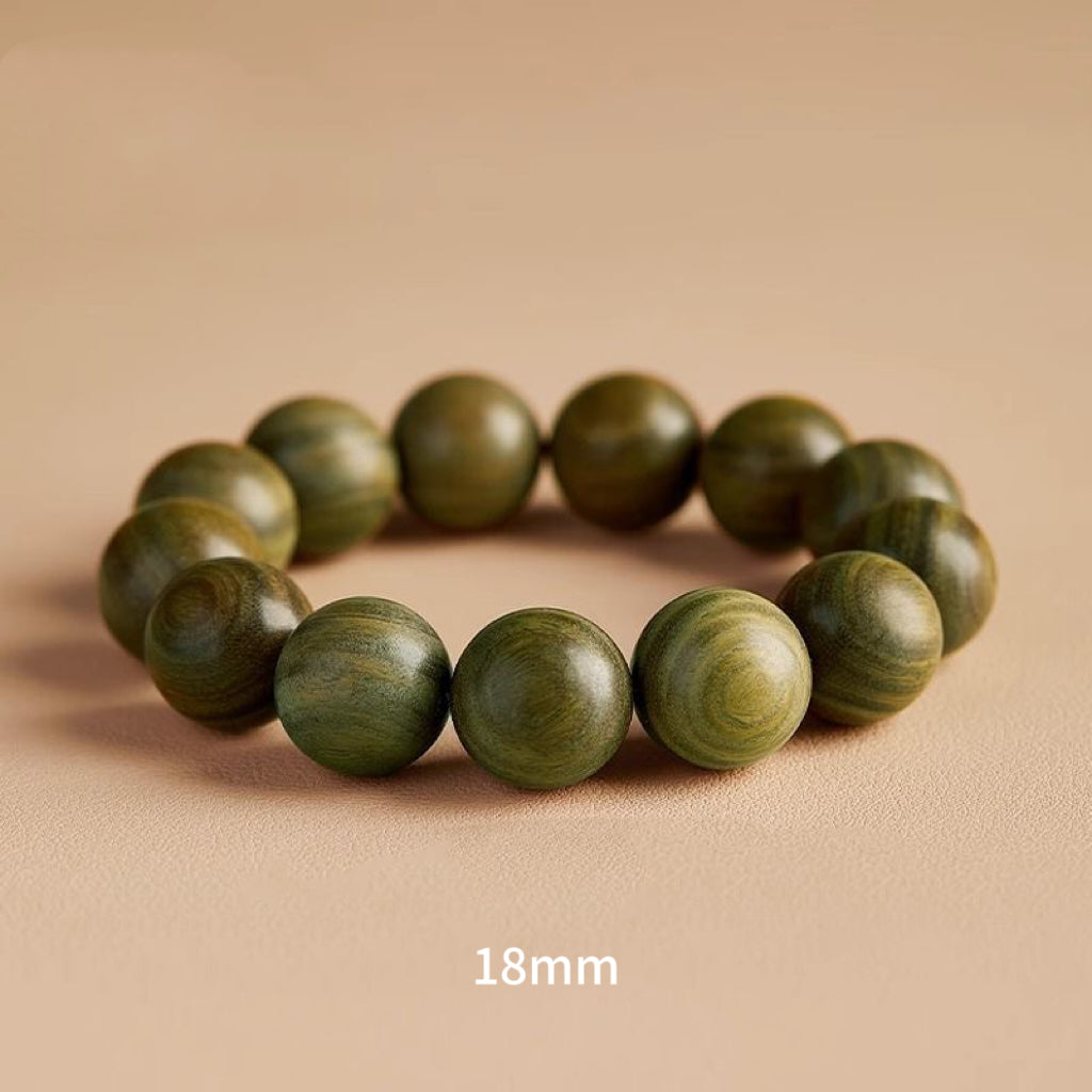 Natural Lignum Vitae Rosary Bracelet -【 Meditation Clear & Protect Health】