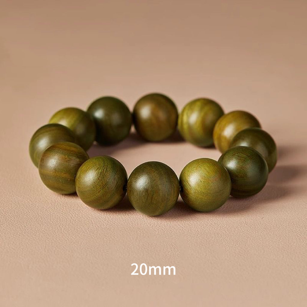 Natural Lignum Vitae Rosary Bracelet -【 Meditation Clear & Protect Health】