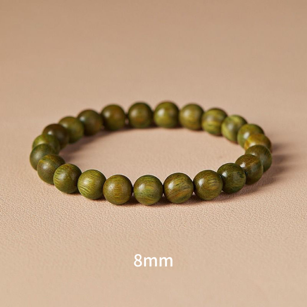 Natural Lignum Vitae Rosary Bracelet -【 Meditation Clear & Protect Health】