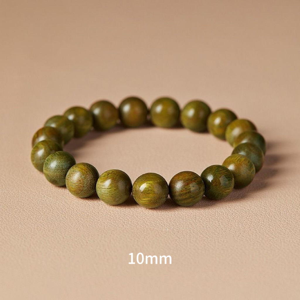 Natural Lignum Vitae Rosary Bracelet -【 Meditation Clear & Protect Health】