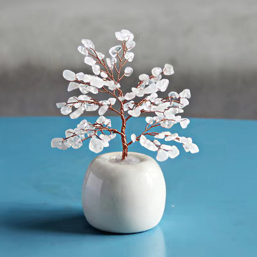 Natural Crystal Tree Energy Ornaments -【Crystal Wishing Tree】